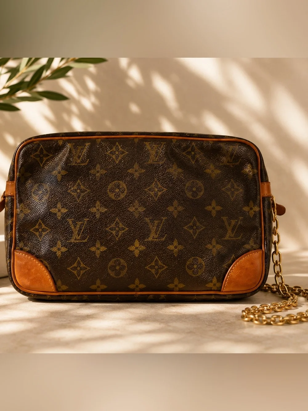 Louis Vuitton Compiegne 28 Custom Painted Crossbody | Vintage Monogram Bag - Picture 4 of 10